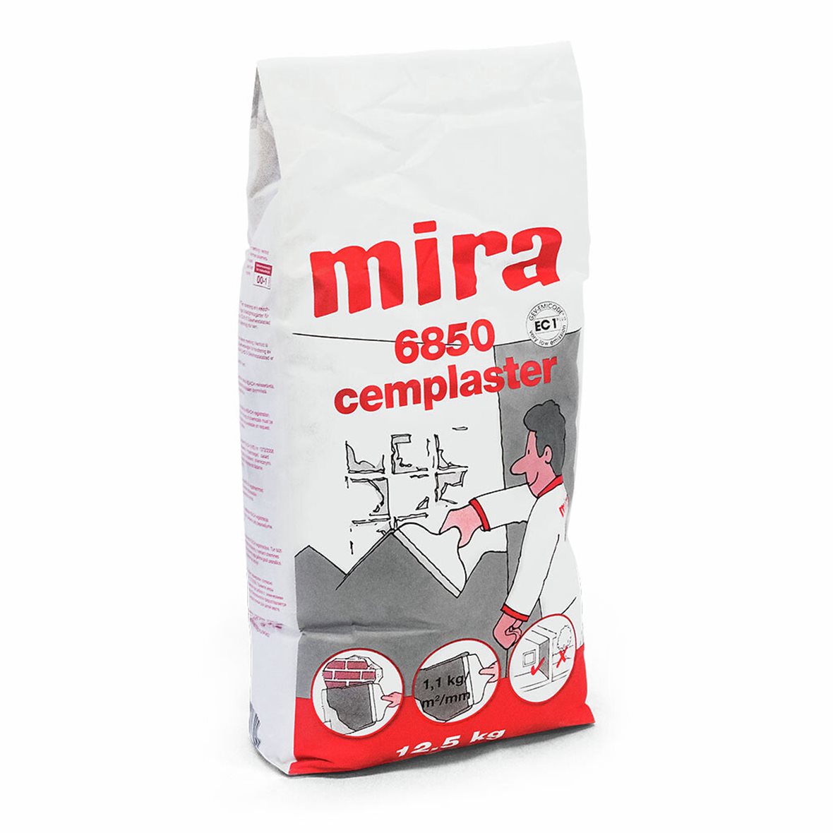 mira 6850 cemplaster quick (light) tasoite 12,5 kg