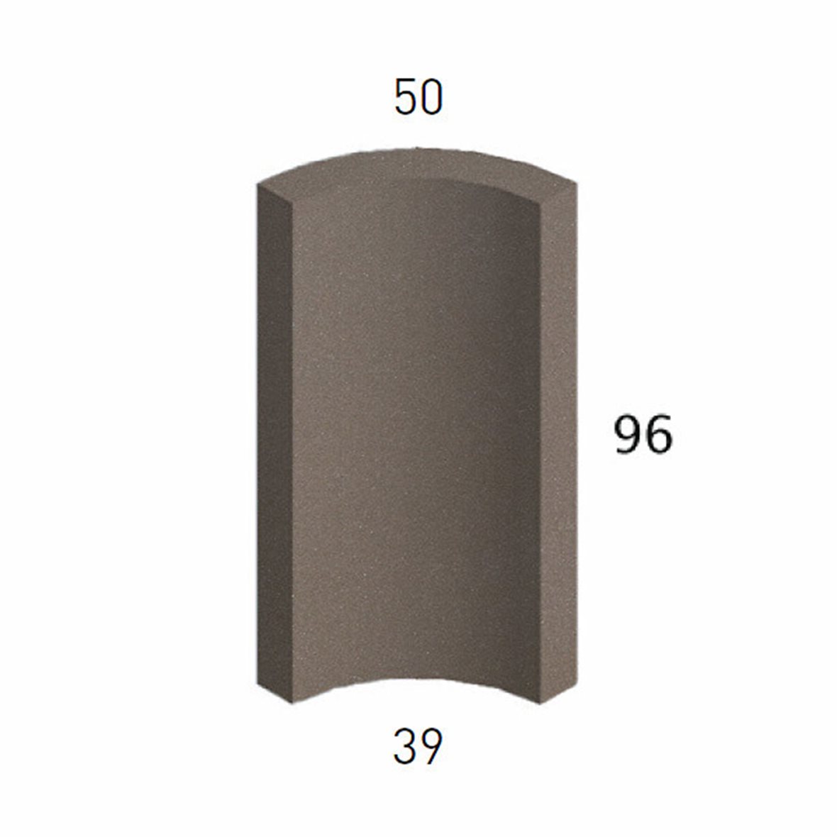 Pukkila Natura lasittamaton holkkalista 3,9X9,6 Ruskea 2429QR/1C tasapintainen matta ruskea yksivärinen