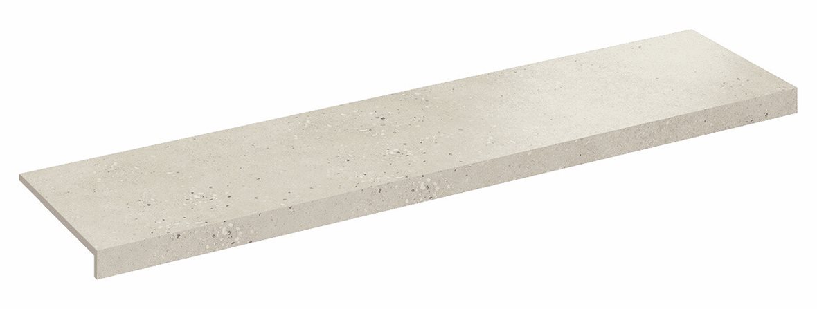 Pukkila Retro lasittamaton porraslaatta reunalla 30X120 Sand tasapintainen matta keskitumma beige kivi