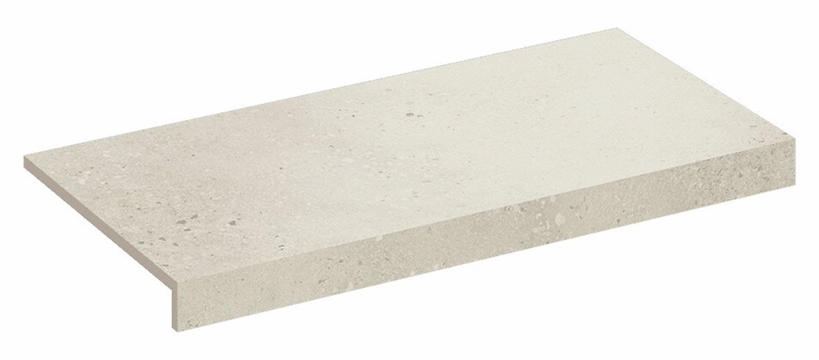 Pukkila Retro lasittamaton porraslaatta reunalla 30X60 Sand tasapintainen matta keskitumma beige kivi