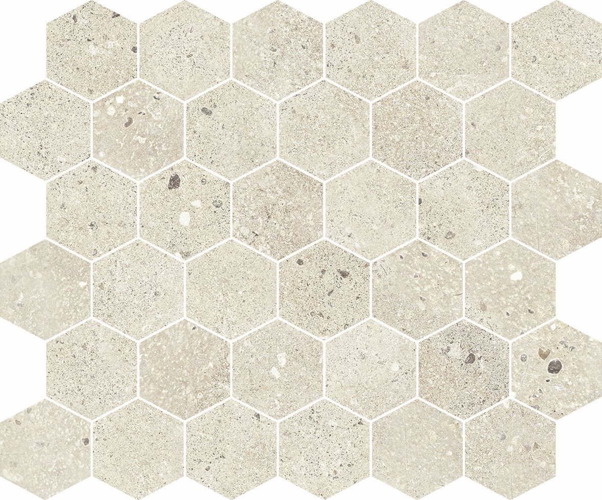 Pukkila Retro lasittamaton porcelanato mosaiikki seinälaatta lattialaatta 30X33 Sand tasapintainen matta keskitumma beige kivi