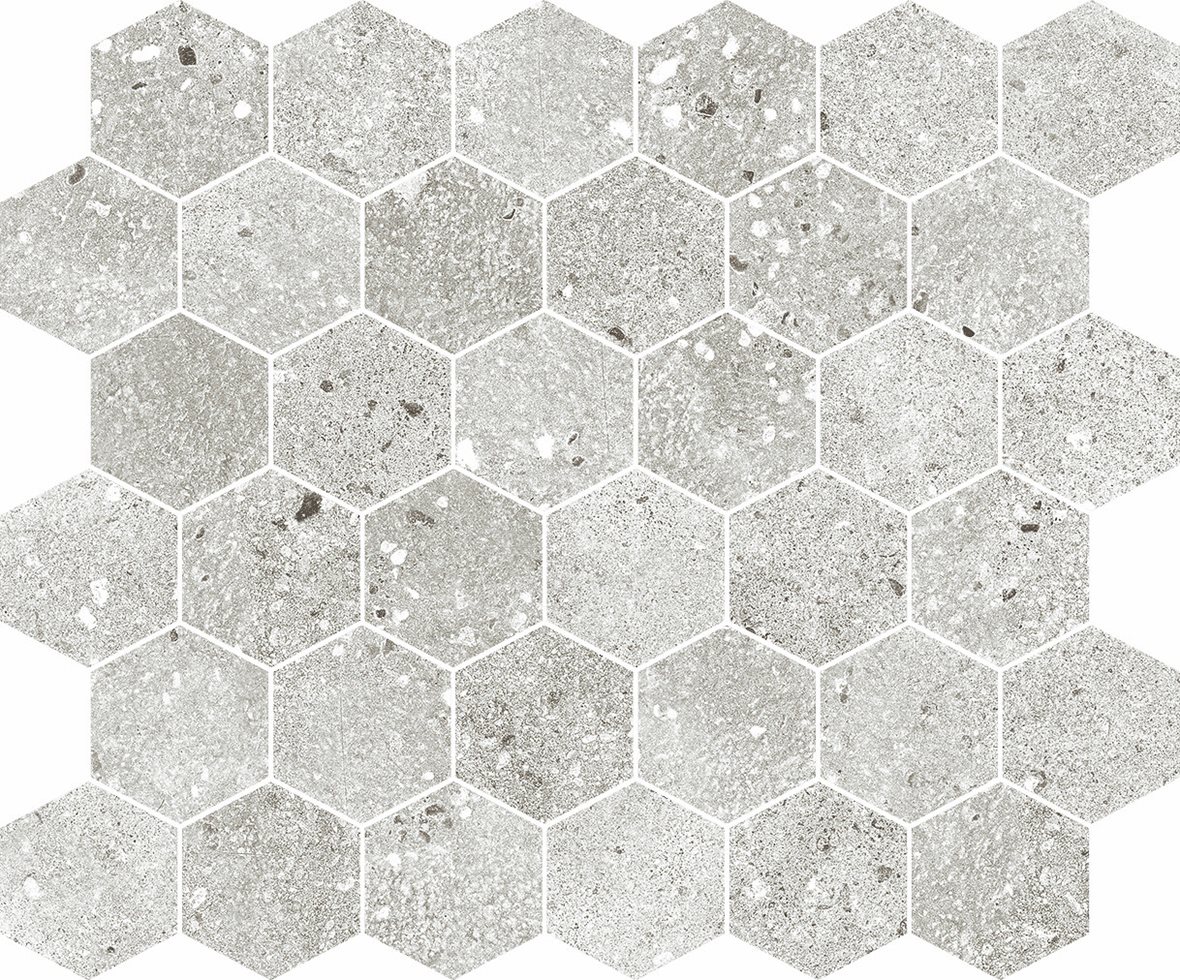 Pukkila Retro lasittamaton porcelanato mosaiikki seinälaatta lattialaatta 30X33 Grey tasapintainen matta keskitumma harmaa kivi