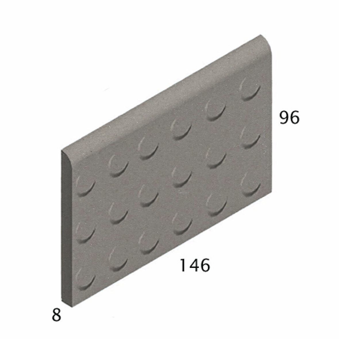 Pukkila Natura lasittamaton porcelanato seinälaatta lattialaatta ulkolaatta 9,6X14,6 vaaleanharmaa 4606BNRC/1C kohokuvioinen matta harmaa yksivärinen