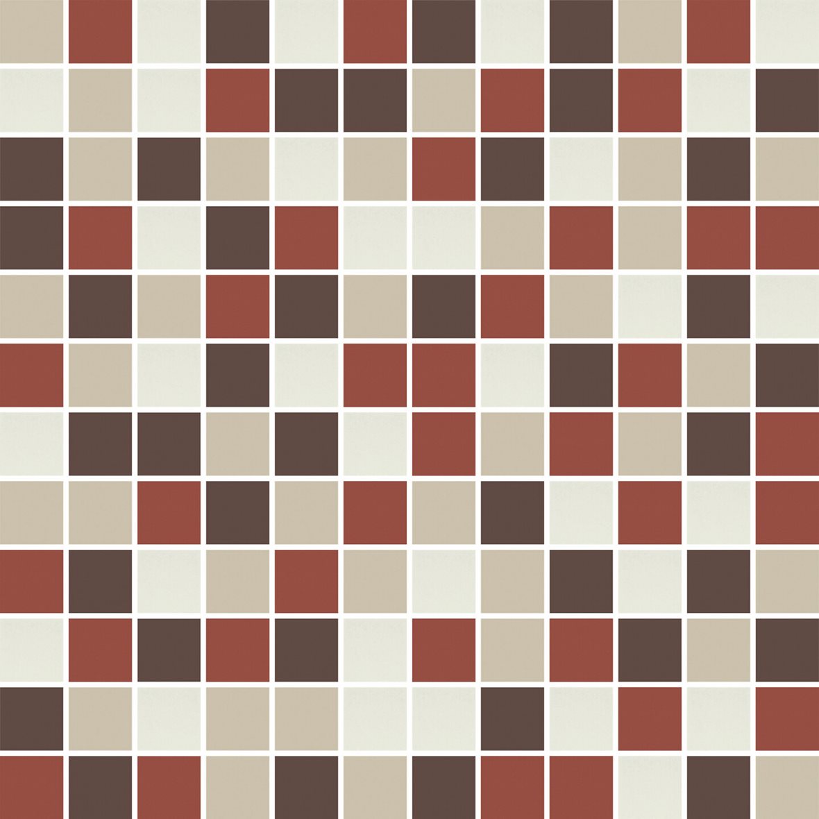 Pukkila Mosaico Porcelanico lasittamaton porcelanato mosaiikki seinälaatta lattialaatta 2,5X2,5 tasapintainen matta keskitumma moniväri värisekoitelma