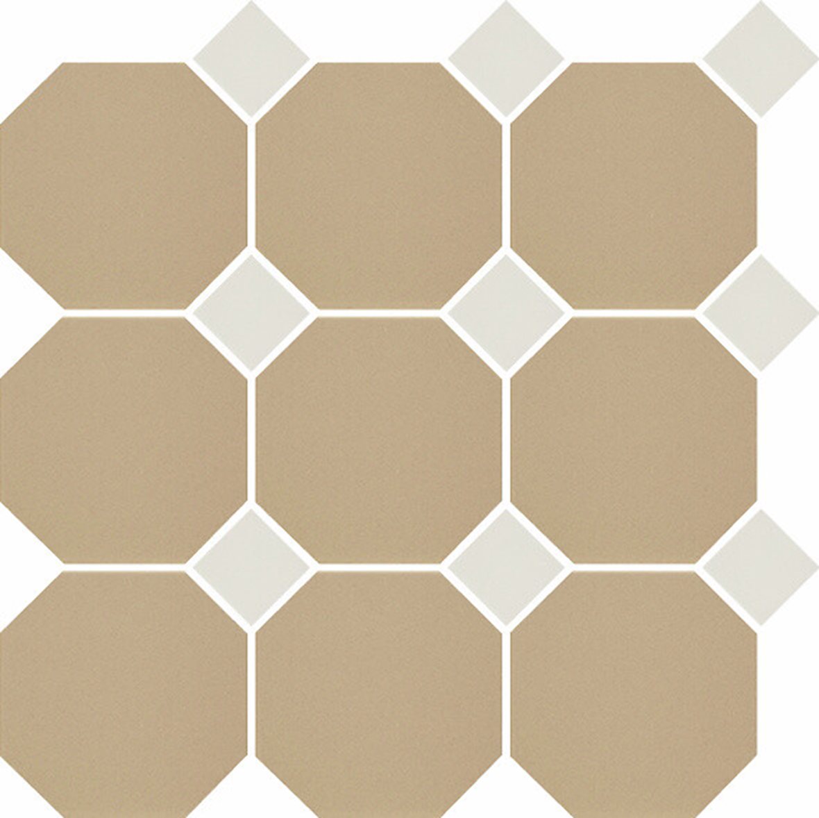 Pukkila Natura lasittamaton porcelanato seinälaatta lattialaatta 9,6X9,6 tumma beige/valkoinen 4403OCT16/1C tasapintainen matta 8-kulmainen beige yksi