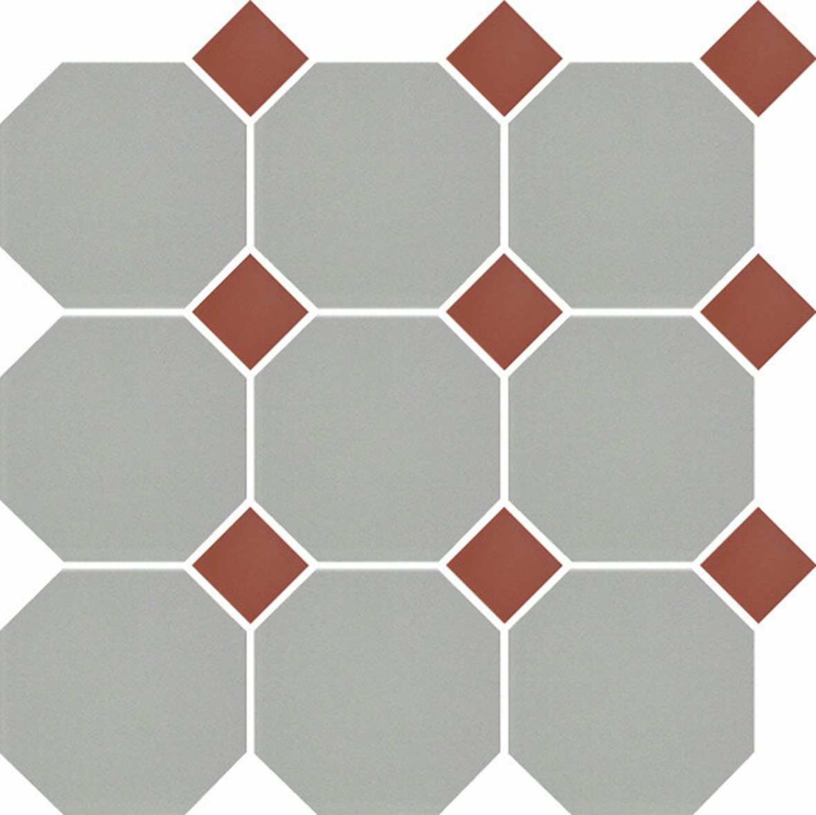 Pukkila Natura lasittamaton porcelanato seinälaatta lattialaatta 9,6X9,6 siniharmaa/tiilenpnainen 4407OCT20/1C tasapintainen matta 8-kulmainen sininen