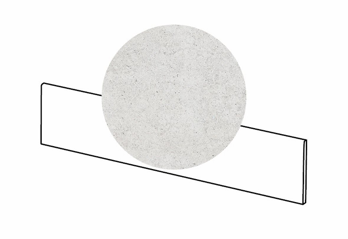 LPC Kairo lasitettu jalkalista 9,5X59,7 02 harmaa tasapintainen matta keskitumma harmaa kivi