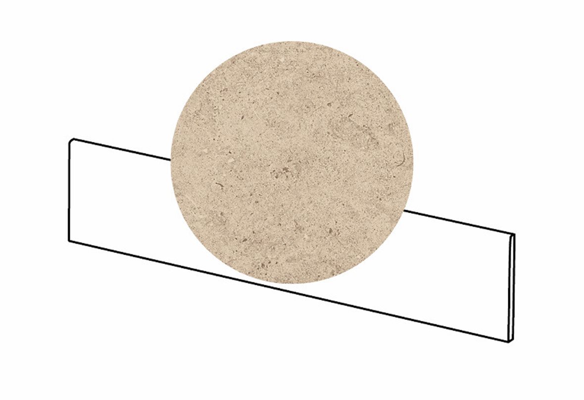 LPC Kairo lasitettu jalkalista 9,5X59,7 05 hiekka tasapintainen matta keskitumma beige kivi