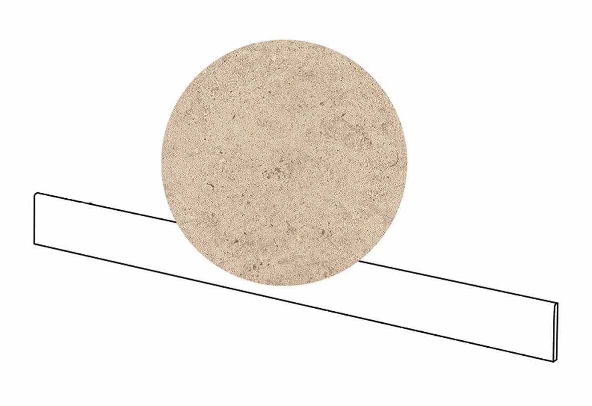 LPC Kairo lasitettu jalkalista 7,5X89 05 hiekka tasapintainen matta keskitumma beige kivi