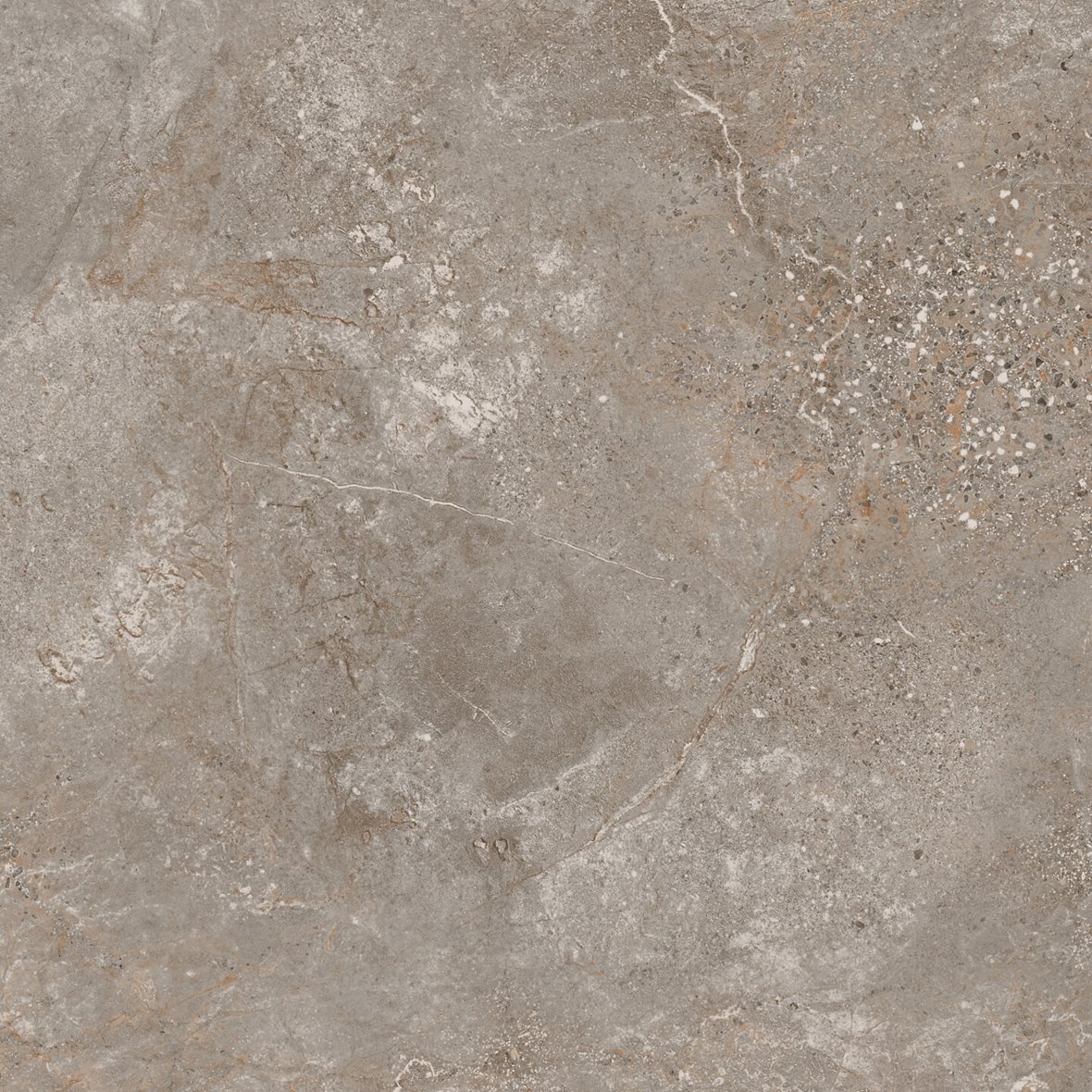 LPC Montreal lasitettu porcelanato lattialaatta ulkolaatta 59,7X59,7 02 moreeni strukturoitu matta keskitumma harmaa kivi