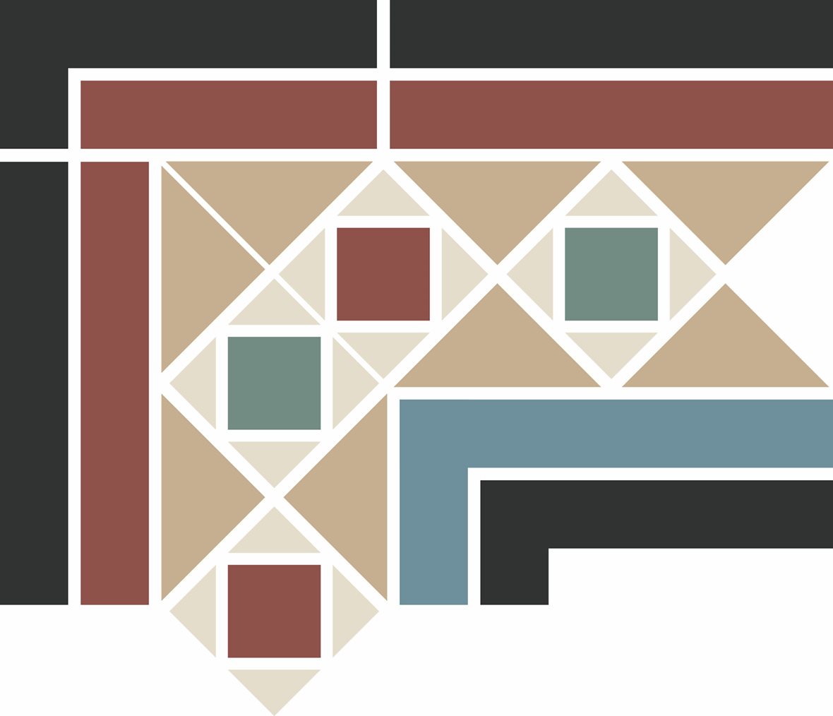 Pukkila Natura Victoria Baldonnel 2 lasittamaton boordi ulkokulmapala tasapintainen matta moniväri värisekoitelma