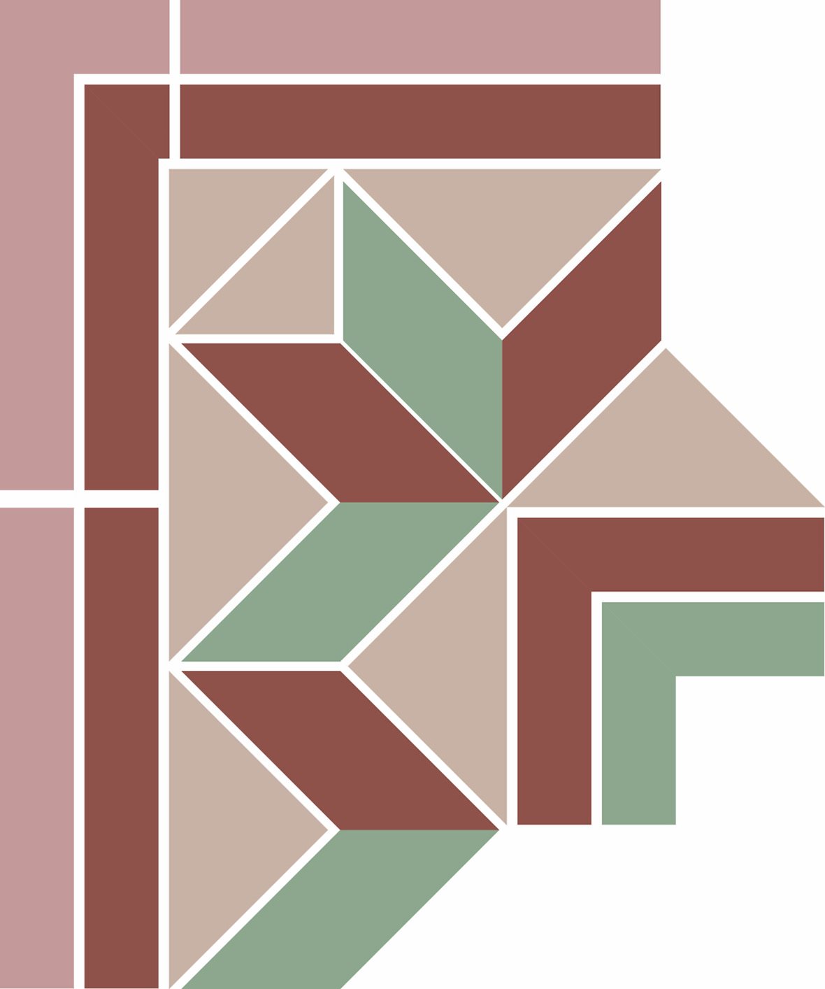 Pukkila Natura Victoria Bergen Pink 2 lasittamaton boordi ulkokulmapala tasapintainen matta moniväri värisekoitelma