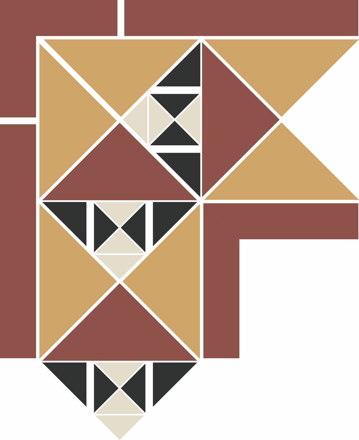 Pukkila Natura Victoria Berlin 1 lasittamaton boordi ulkokulmapala tasapintainen matta moniväri värisekoitelma