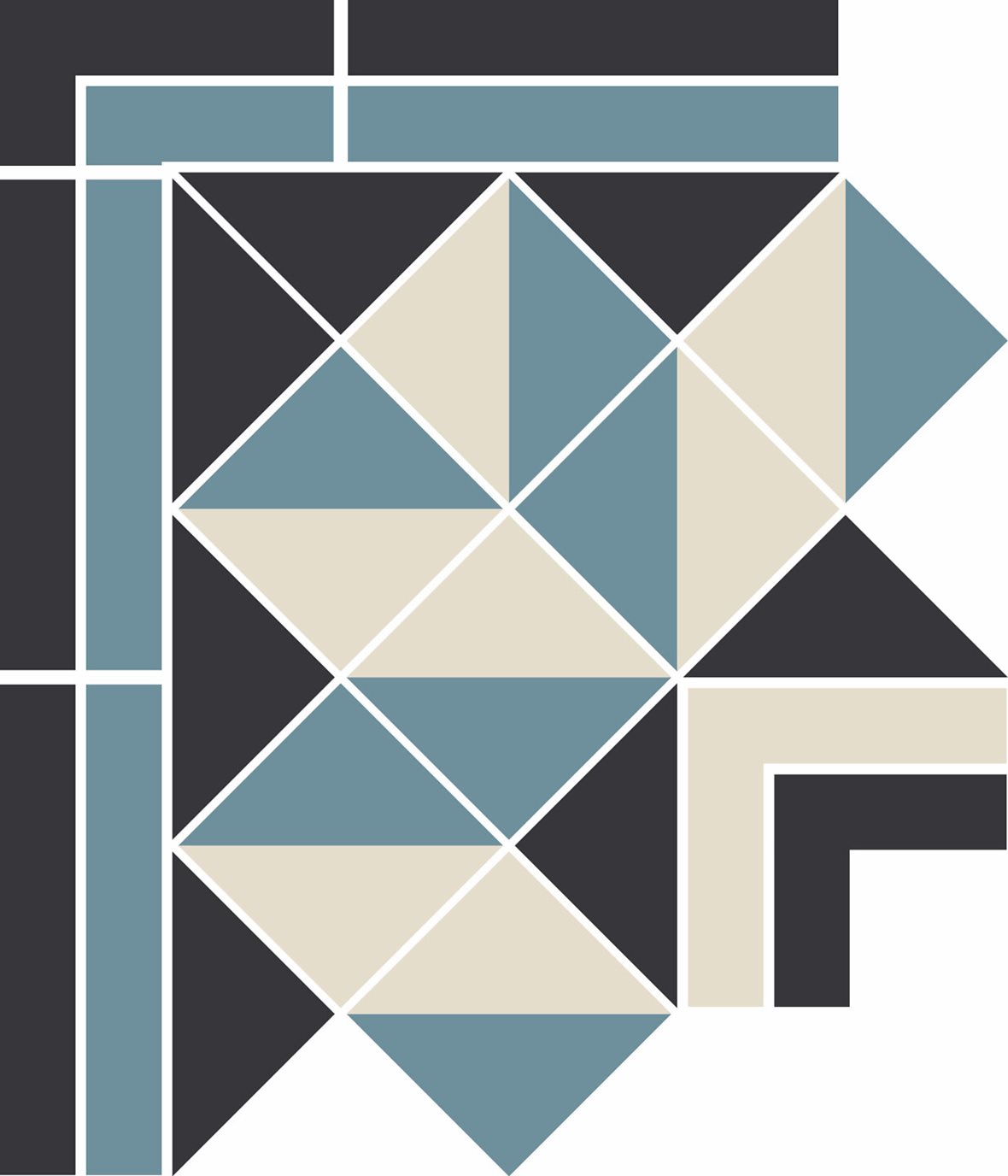 Pukkila Natura Victoria Chester 2 lasittamaton boordi ulkokulmapala tasapintainen matta moniväri värisekoitelma