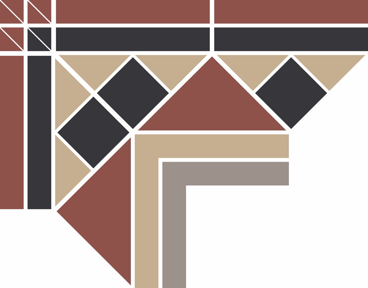 Pukkila Natura Victoria Glasgow 2 lasittamaton boordi ulkokulmapala tasapintainen matta moniväri värisekoitelma