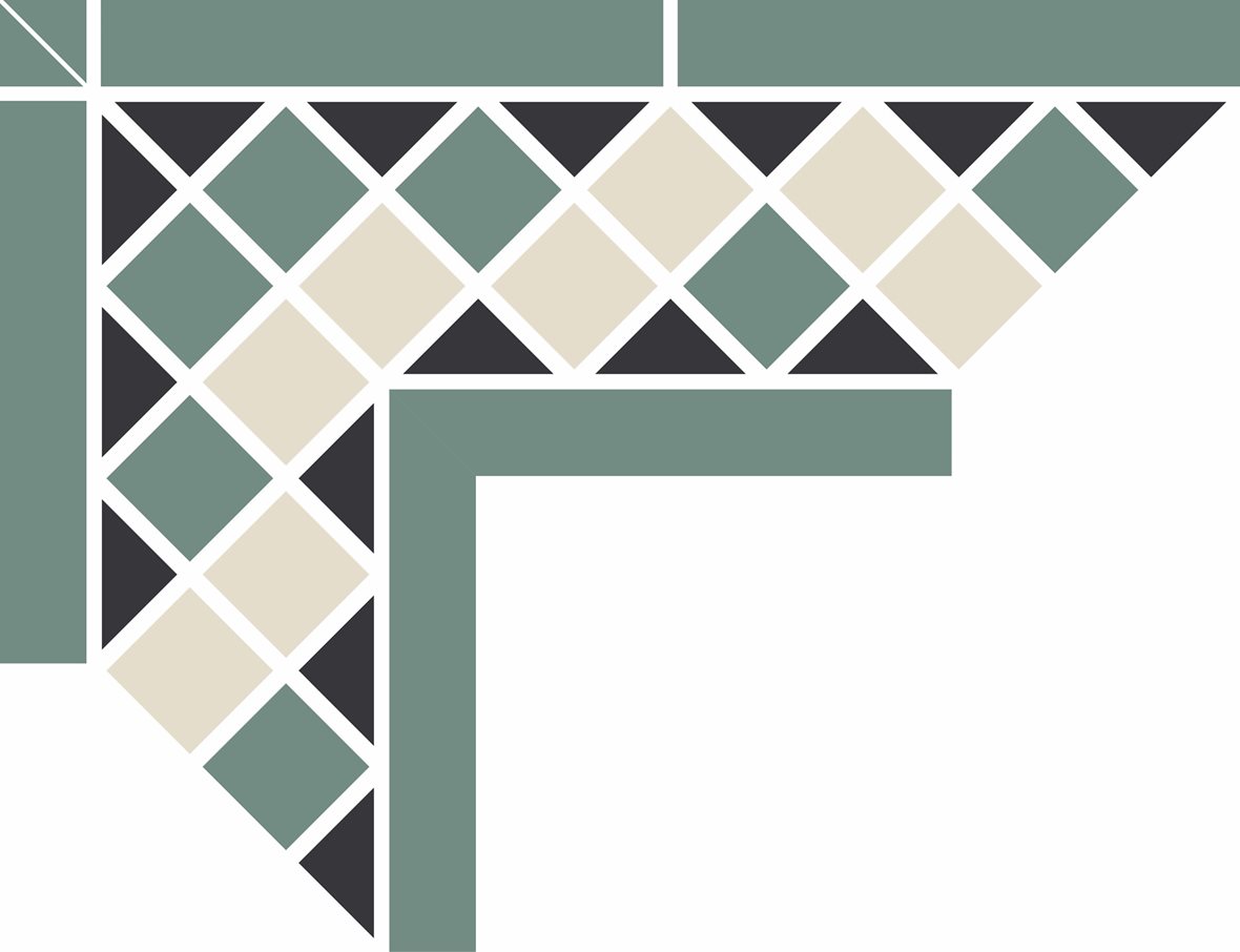 Pukkila Natura Victoria Geneva 1 lasittamaton boordi ulkokulmapala tasapintainen matta moniväri värisekoitelma