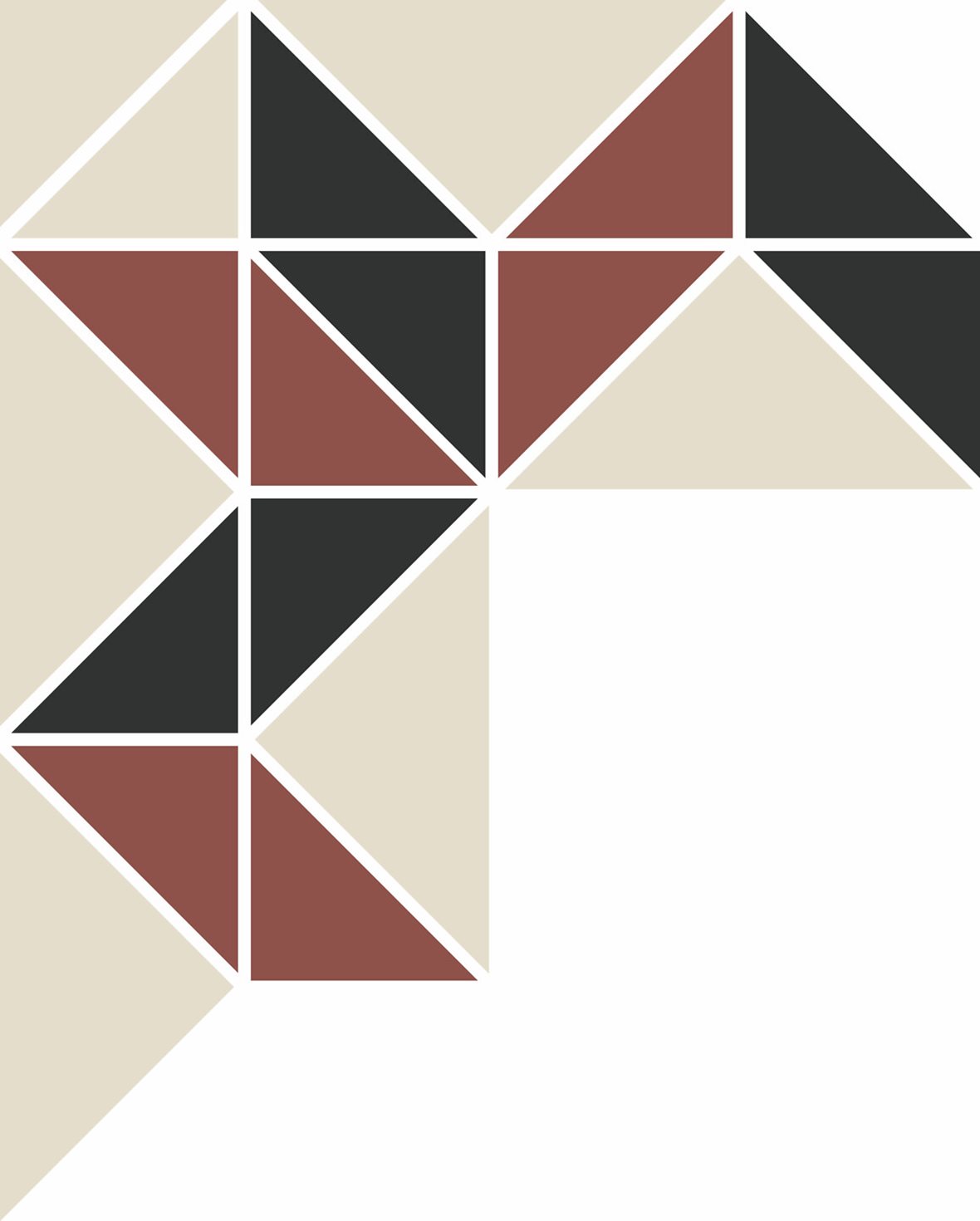 Pukkila Natura Victoria Kensington lasittamaton boordi ulkokulmapala tasapintainen matta moniväri värisekoitelma