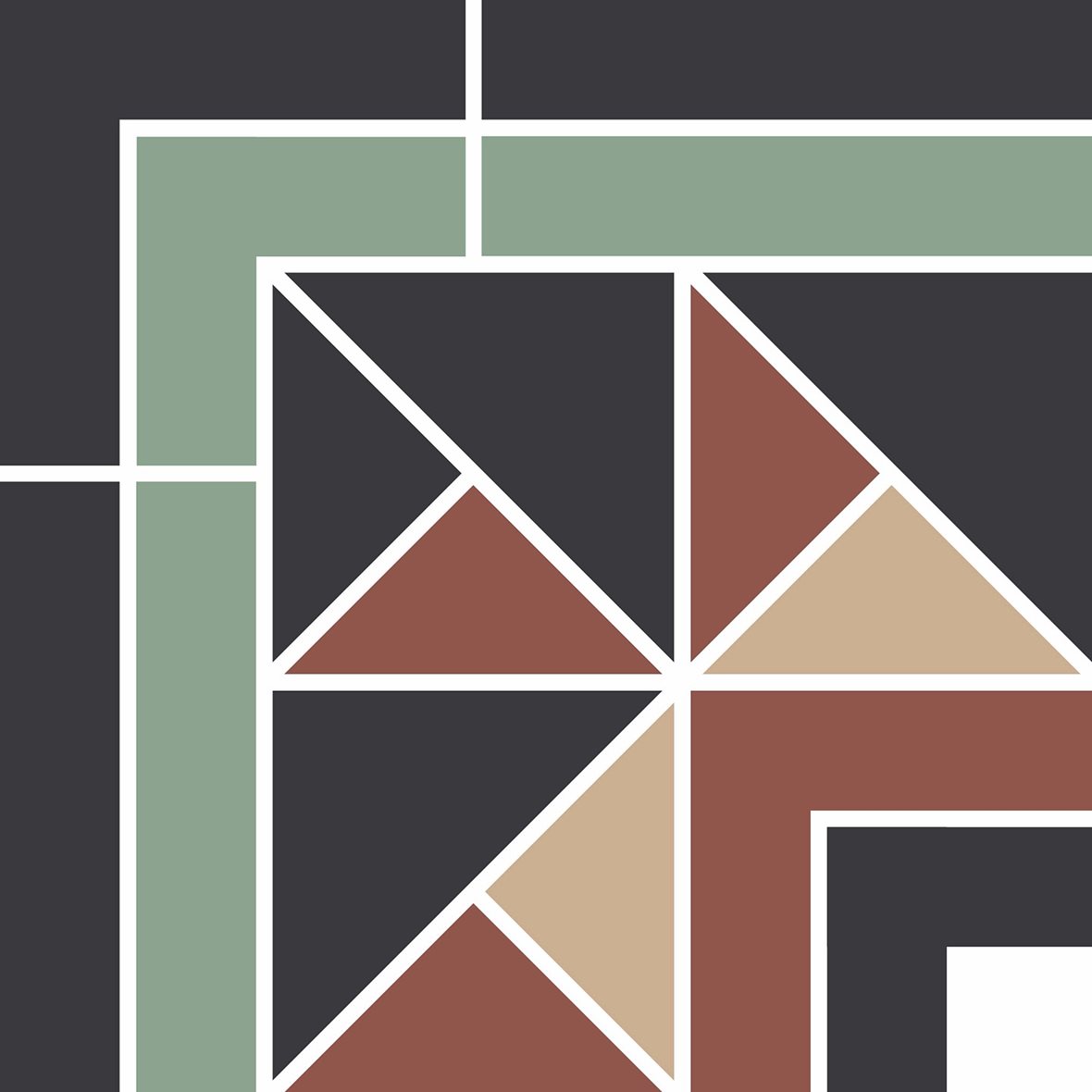 Pukkila Natura Victoria Nimes 2 lasittamaton boordi ulkokulmapala tasapintainen matta moniväri värisekoitelma