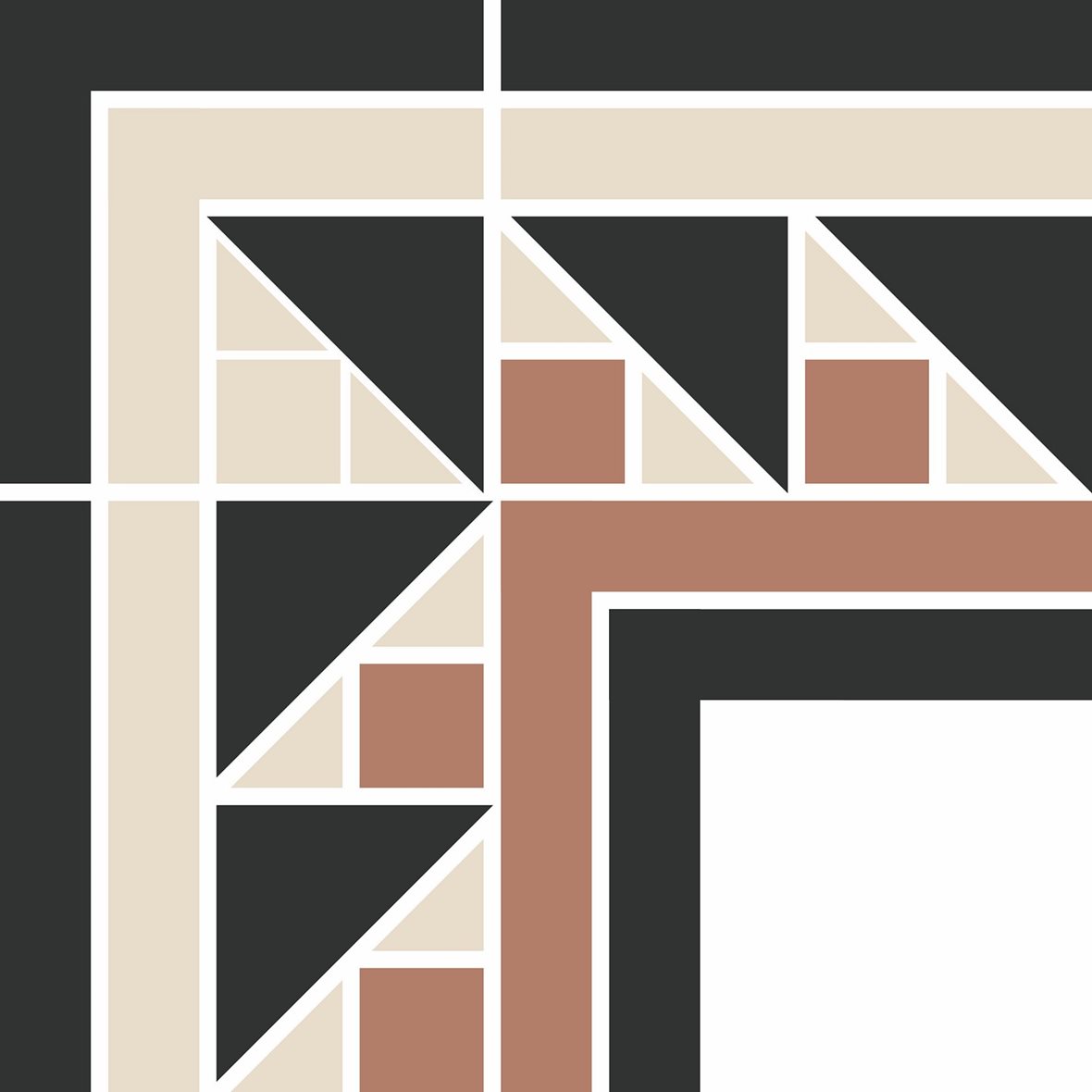 Pukkila Natura Victoria Siena 2 lasittamaton boordi ulkokulmapala tasapintainen matta moniväri värisekoitelma