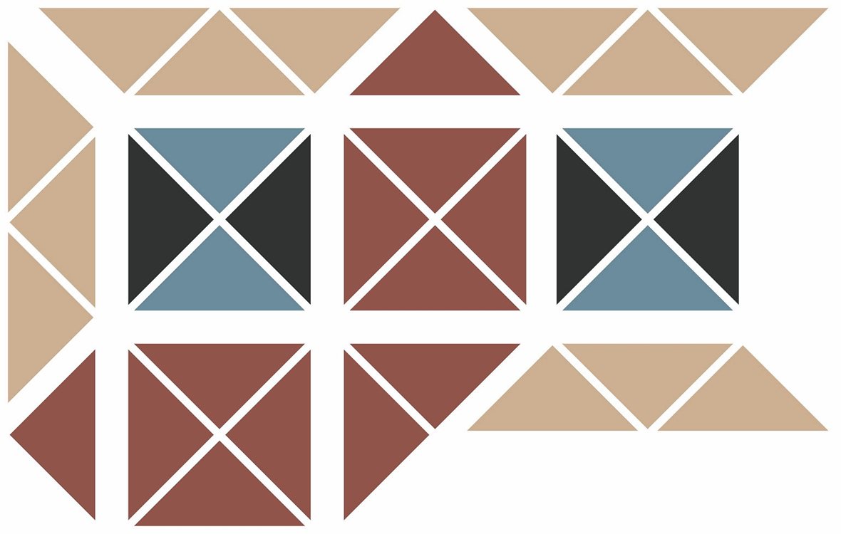 Pukkila Natura Victoria Westminster lasittamaton boordi ulkokulmapala tasapintainen matta moniväri värisekoitelma