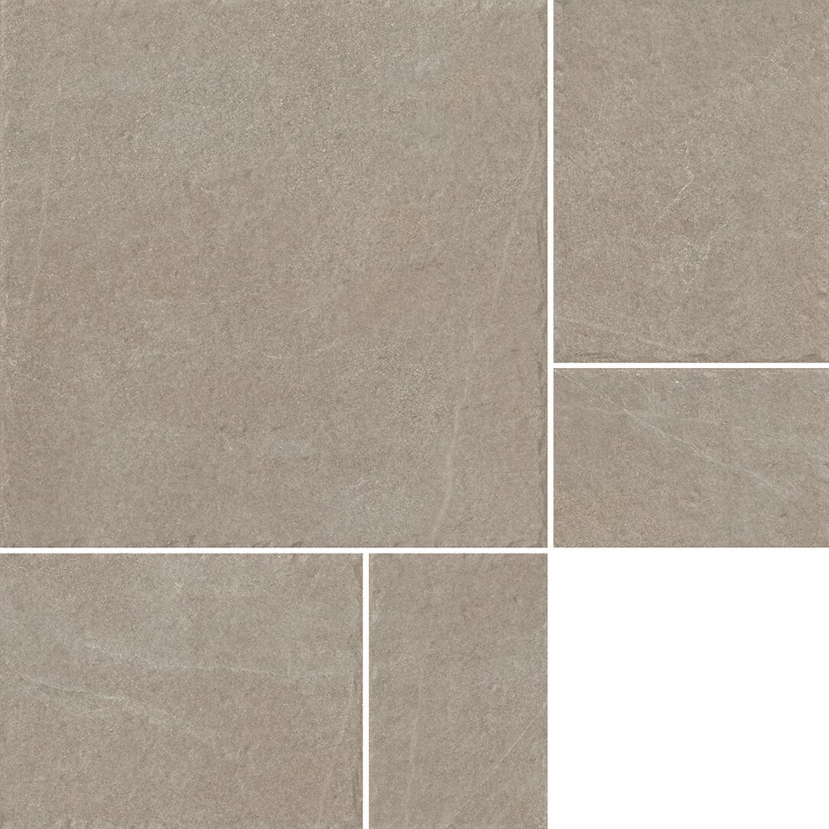 LPC Alaska lasittamaton porcelanato lattialaatta ulkolaatta 03 rusko strukturoitu matta mix monikoko R11C keskitumma ruskea kivi