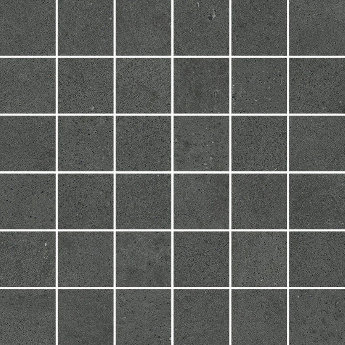 LPC Viva Mosaico lasittamaton porcelanato mosaiikki seinälaatta lattialaatta 5X5 05 basaltti tasapintainen matta tumma harmaa betoni