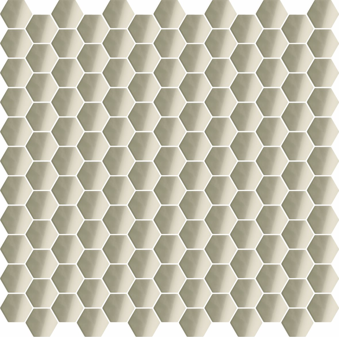 LPC Eden lasitettu porcelanato mosaiikki seinälaatta ulkolaatta 2,4X2,8 6G04 Mandorla tasapintainen kiiltävä 6-kulmainen vaalea beige yksivärinen