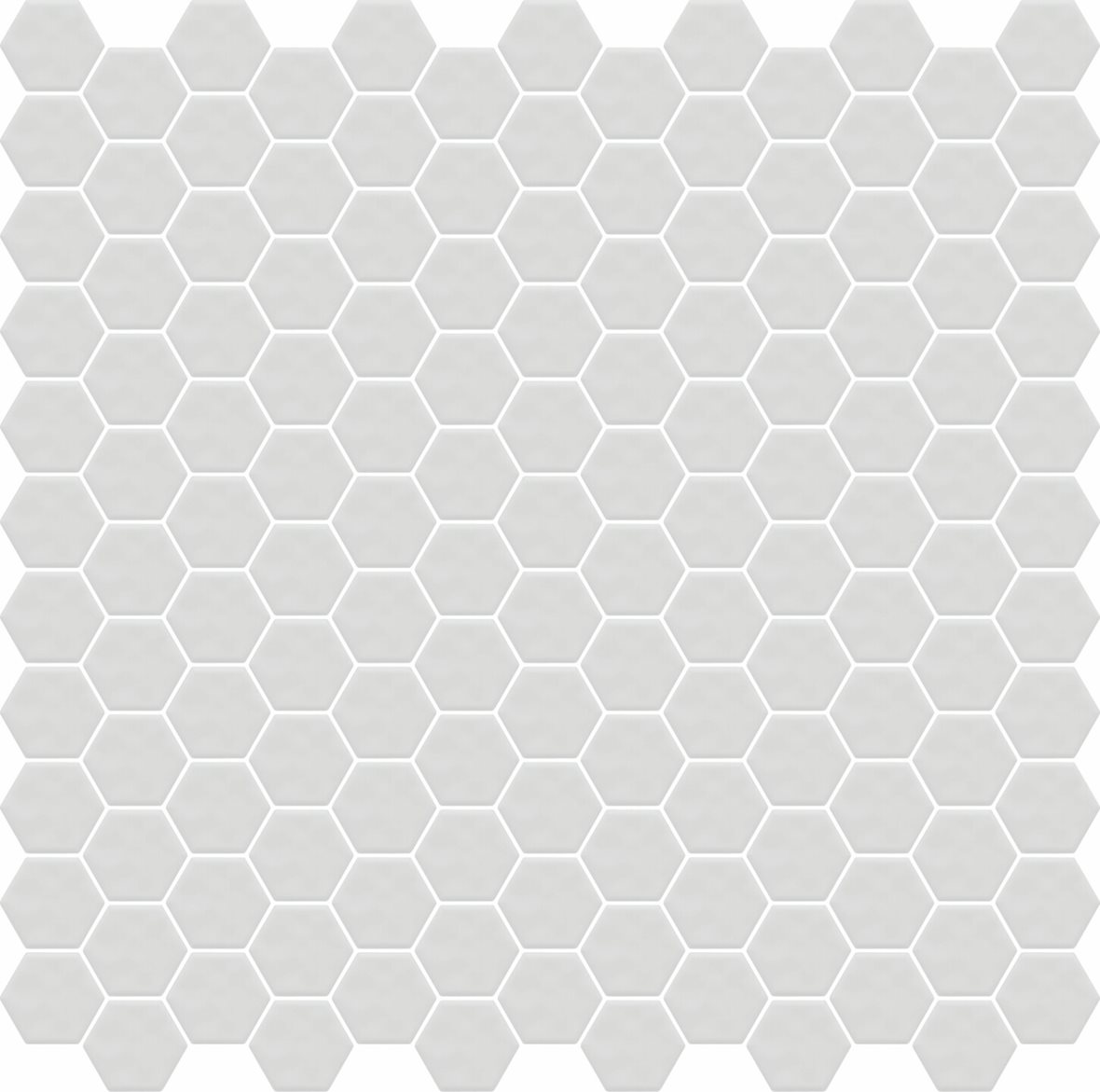 LPC Eden lasitettu porcelanato mosaiikki seinälaatta lattialaatta ulkolaatta 2,4X2,8 6M01 Gesso tasapintainen matta 6-kulmainen vaalea valkoinen yksiv