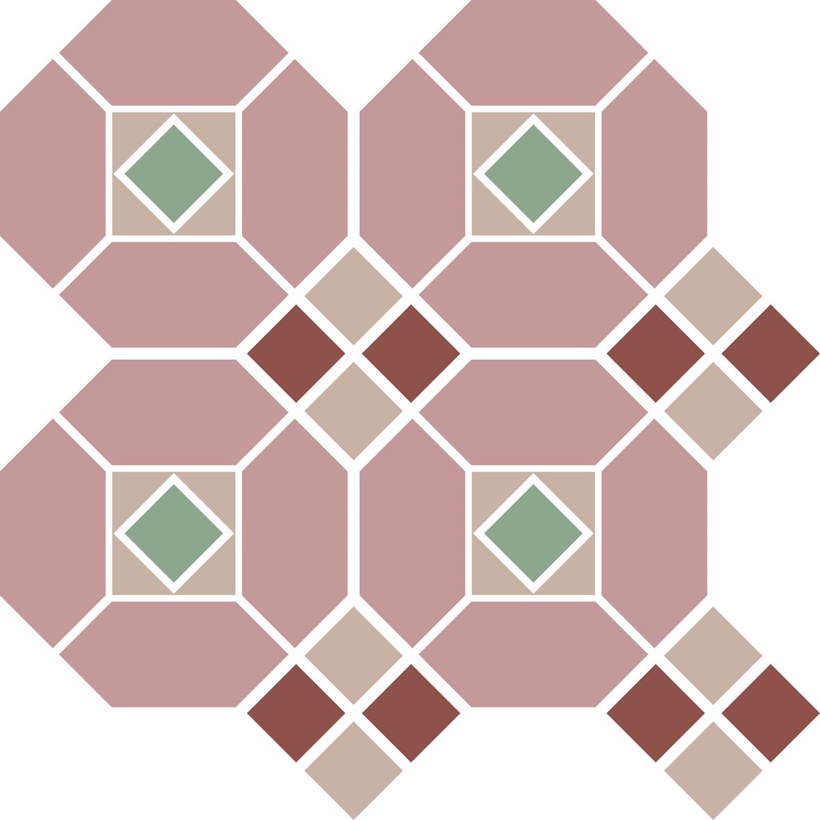 Pukkila Natura Victoria Bergen Pink lasittamaton porcelanato mosaiikki seinälaatta lattialaatta tasapintainen matta moniväri värisekoitelma