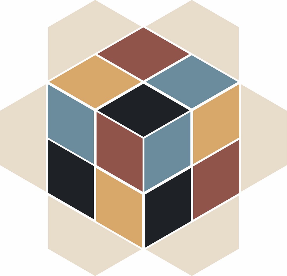 Pukkila Natura Victoria Macau lasittamaton porcelanato mosaiikki seinälaatta lattialaatta tasapintainen matta moniväri värisekoitelma