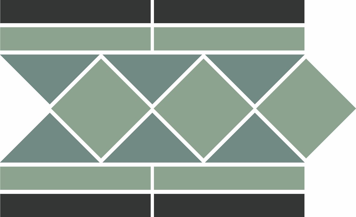 Pukkila Natura Victoria Melbourne Green 2 2 lasittamaton boordi tasapintainen matta moniväri värisekoitelma