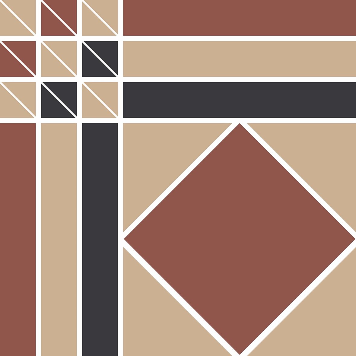 Pukkila Natura Victoria Monaco lasittamaton porcelanato mosaiikki seinälaatta lattialaatta tasapintainen matta moniväri värisekoitelma