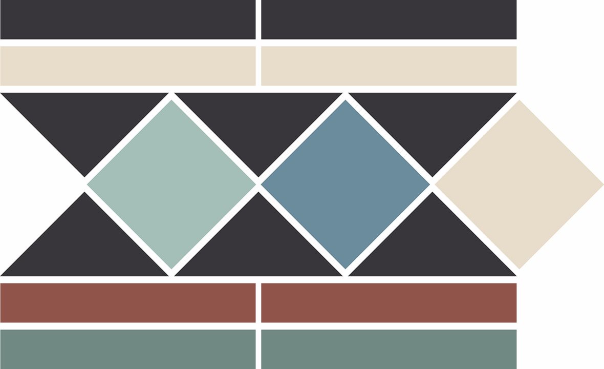 Pukkila Natura Victoria Sevenoaks 2 lasittamaton boordi tasapintainen matta moniväri värisekoitelma