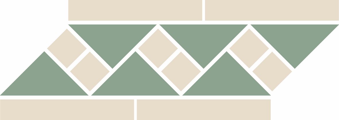 Pukkila Natura Victoria Venezia 1 lasittamaton boordi tasapintainen matta 8-kulmainen moniväri värisekoitelma