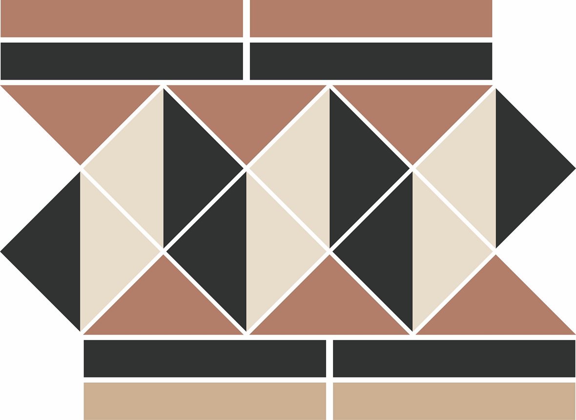 Pukkila Natura Victoria Windsor 2 lasittamaton boordi tasapintainen matta moniväri värisekoitelma