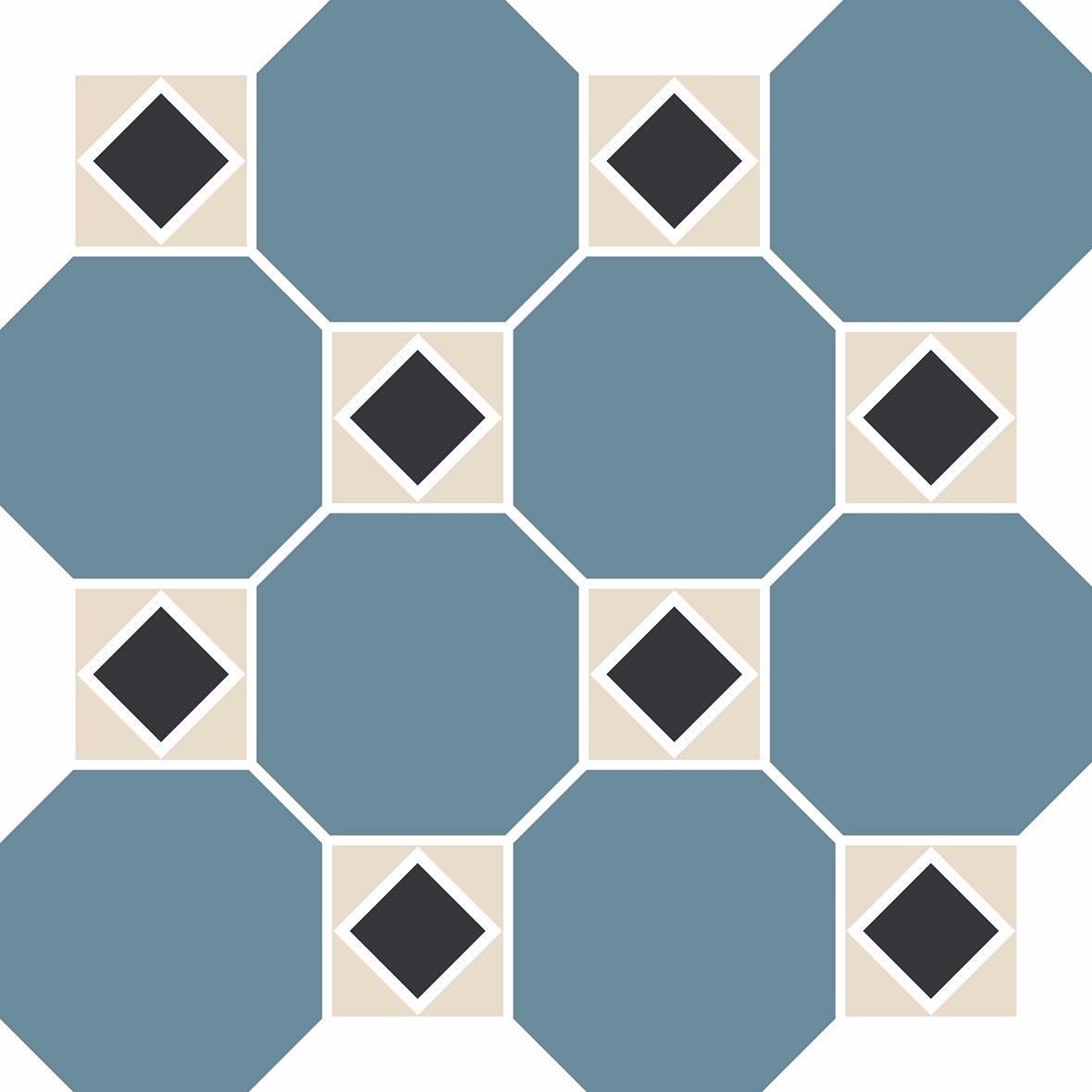 Pukkila Natura Victoria York Blue lasittamaton porcelanato mosaiikki seinälaatta lattialaatta tasapintainen matta moniväri värisekoitelma