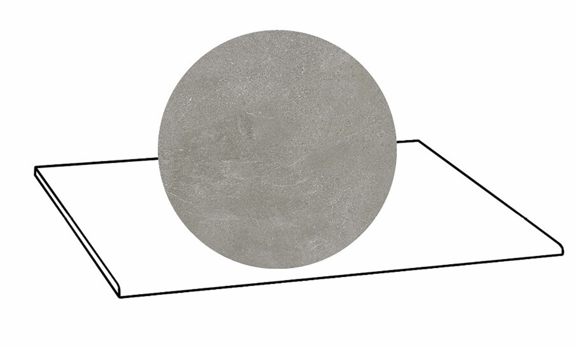 LPC Alaska lasittamaton porraslaatta 30X60 05 moreeni laineileva matta keskitumma harmaa kivi