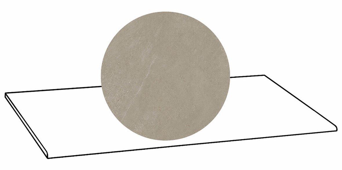 LPC Alaska lasittamaton porraslaatta 33X120 03 rusko laineileva matta keskitumma ruskea kivi