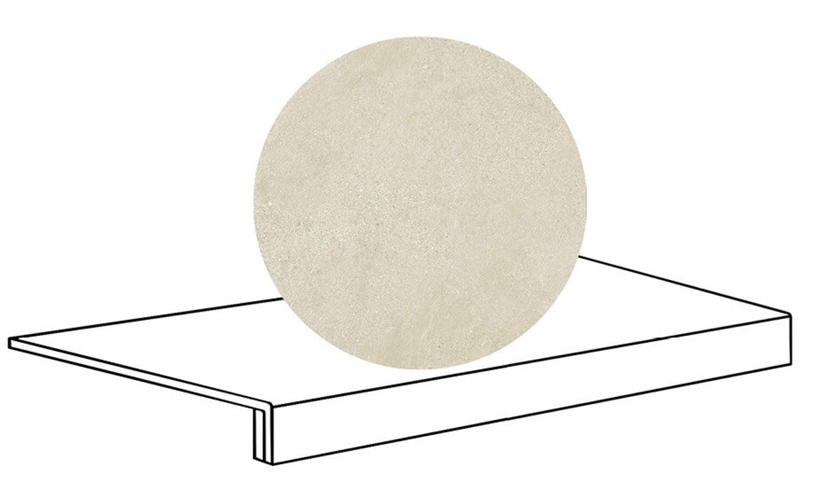 LPC Alaska lasittamaton porraslaatta reunalla 33X60 02 hiekka laineileva matta vaalea beige kivi