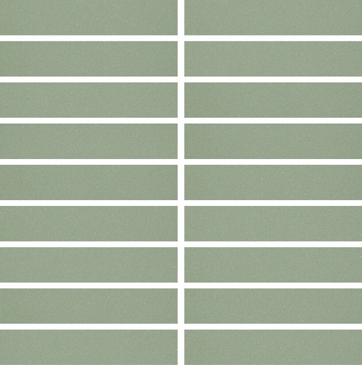 Pukkila Natura Victoria Miami lasittamaton porcelanato mosaiikki seinälaatta lattialaatta 2,9X14,6 Vihreä tasapintainen matta vihreä yksivärinen