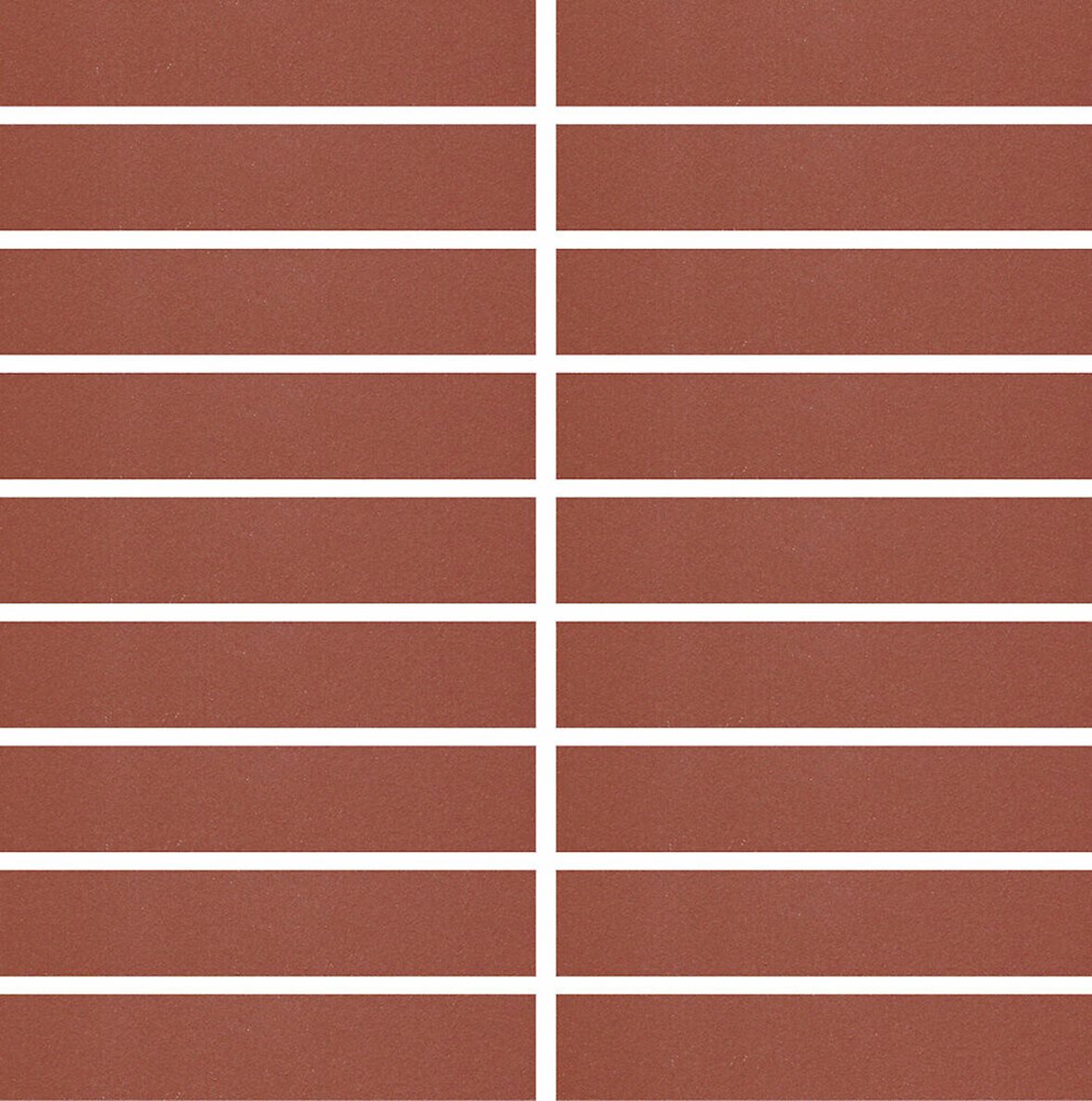 Pukkila Natura Victoria Miami lasittamaton porcelanato mosaiikki seinälaatta lattialaatta 2,9X14,6 Tiilenpunainen tasapintainen matta ruskea yksivärin