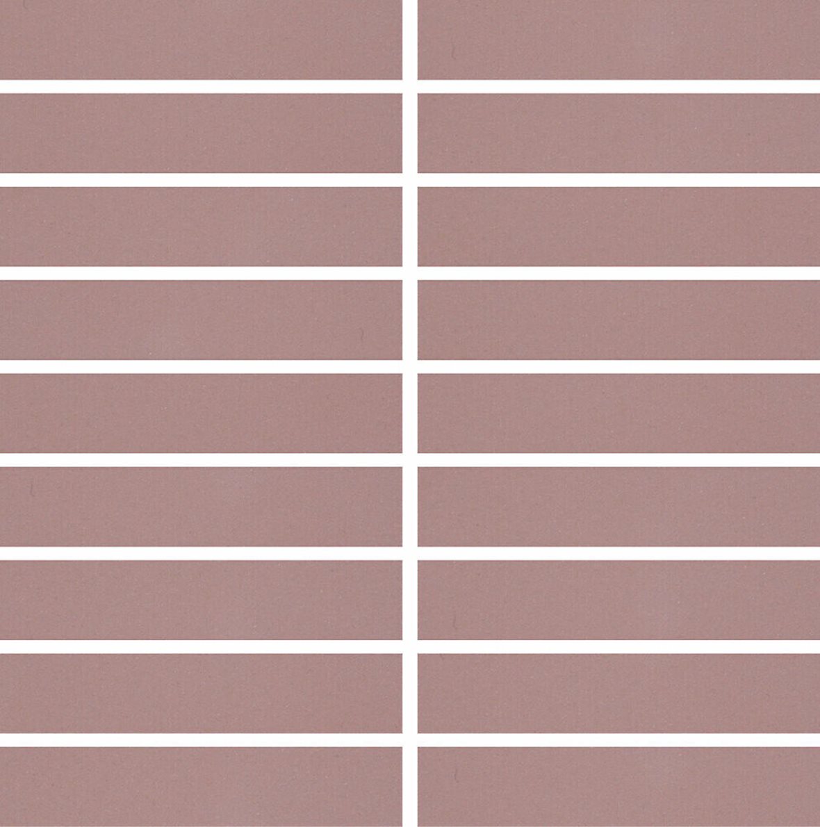 Pukkila Natura Victoria Miami lasittamaton porcelanato mosaiikki seinälaatta lattialaatta 2,9X14,6 Roosa tasapintainen matta punainen yksivärinen