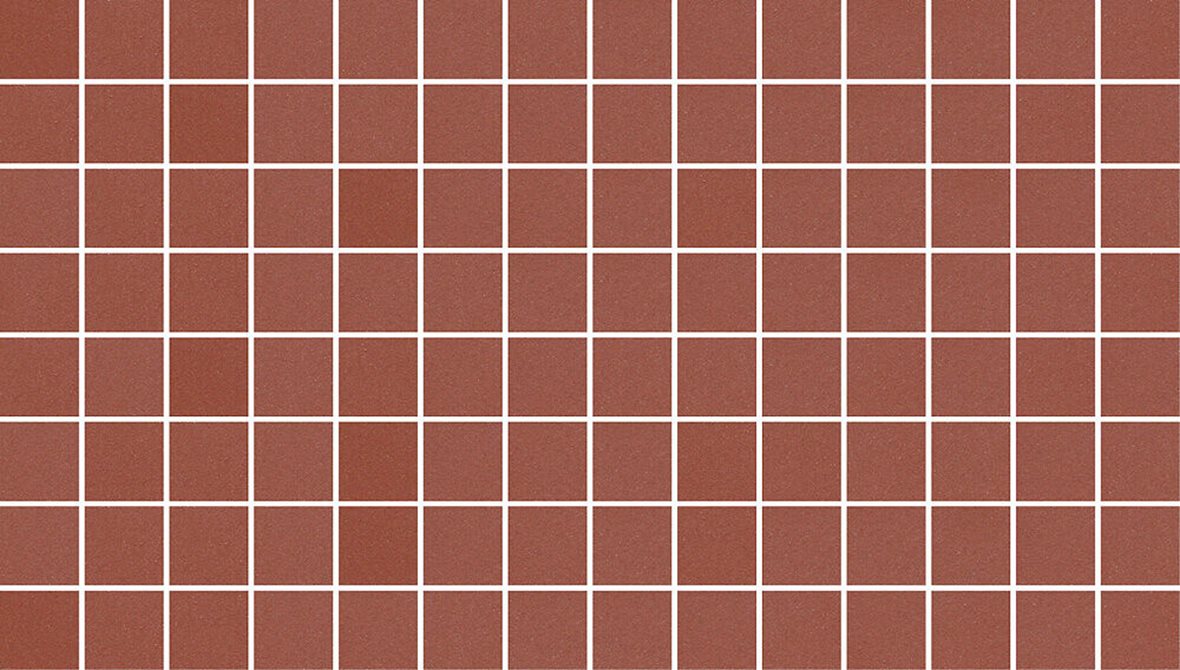 Pukkila Natura Victoria Granada lasittamaton porcelanato mosaiikki seinälaatta lattialaatta 2,9X2,9 tiilenpunainen tasapintainen matta punainen yksivä