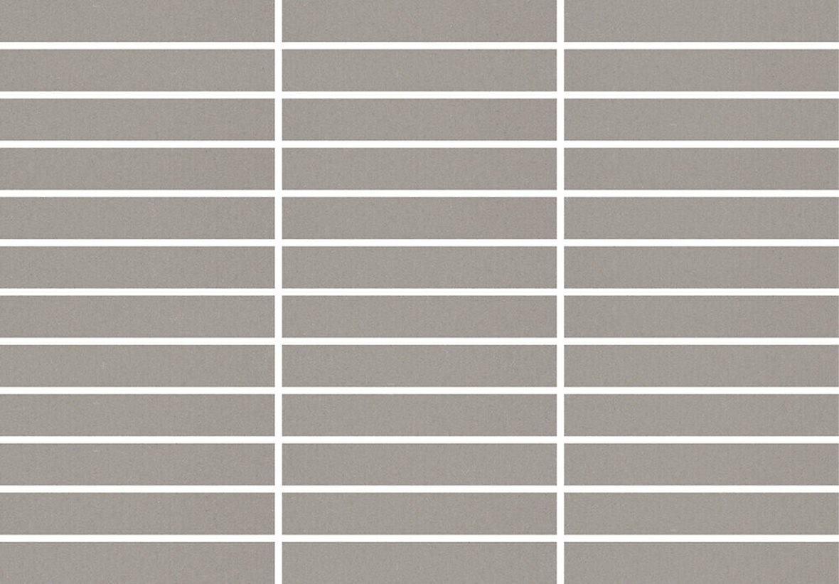 Pukkila Natura Victoria Barcelona lasittamaton porcelanato mosaiikki seinälaatta lattialaatta 2,1X13,7 Vaaleanharmaa tasapintainen matta harmaa yksivä