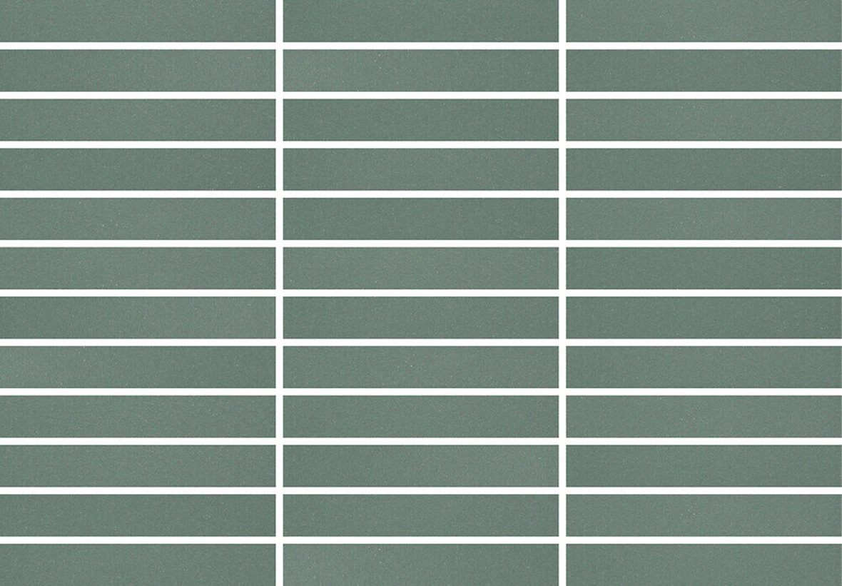 Pukkila Natura Victoria Barcelona lasittamaton porcelanato mosaiikki seinälaatta lattialaatta 2,1X13,7 tummanvihreä tasapintainen matta vihreä yksivär