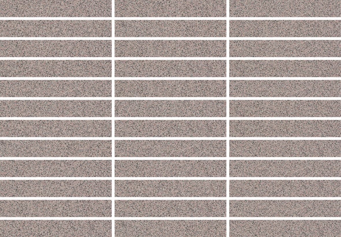 Pukkila Natura Victoria Barcelona lasittamaton porcelanato mosaiikki seinälaatta lattialaatta 2,1X13,7 Granite Rose tasapintainen matta punainen yksiv