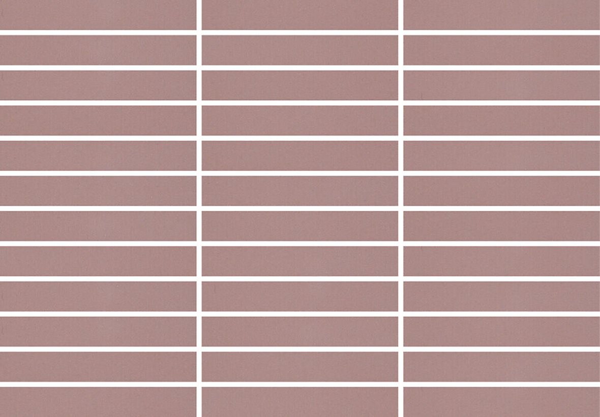 Pukkila Natura Victoria Barcelona lasittamaton porcelanato mosaiikki seinälaatta lattialaatta 2,1X13,7 Roosa tasapintainen matta punainen yksivärinen