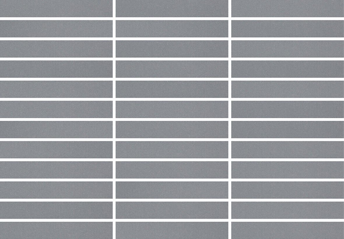 Pukkila Natura Victoria Barcelona lasittamaton porcelanato mosaiikki seinälaatta lattialaatta 2,1X13,7 Tummanharmaa tasapintainen matta harmaa yksivär