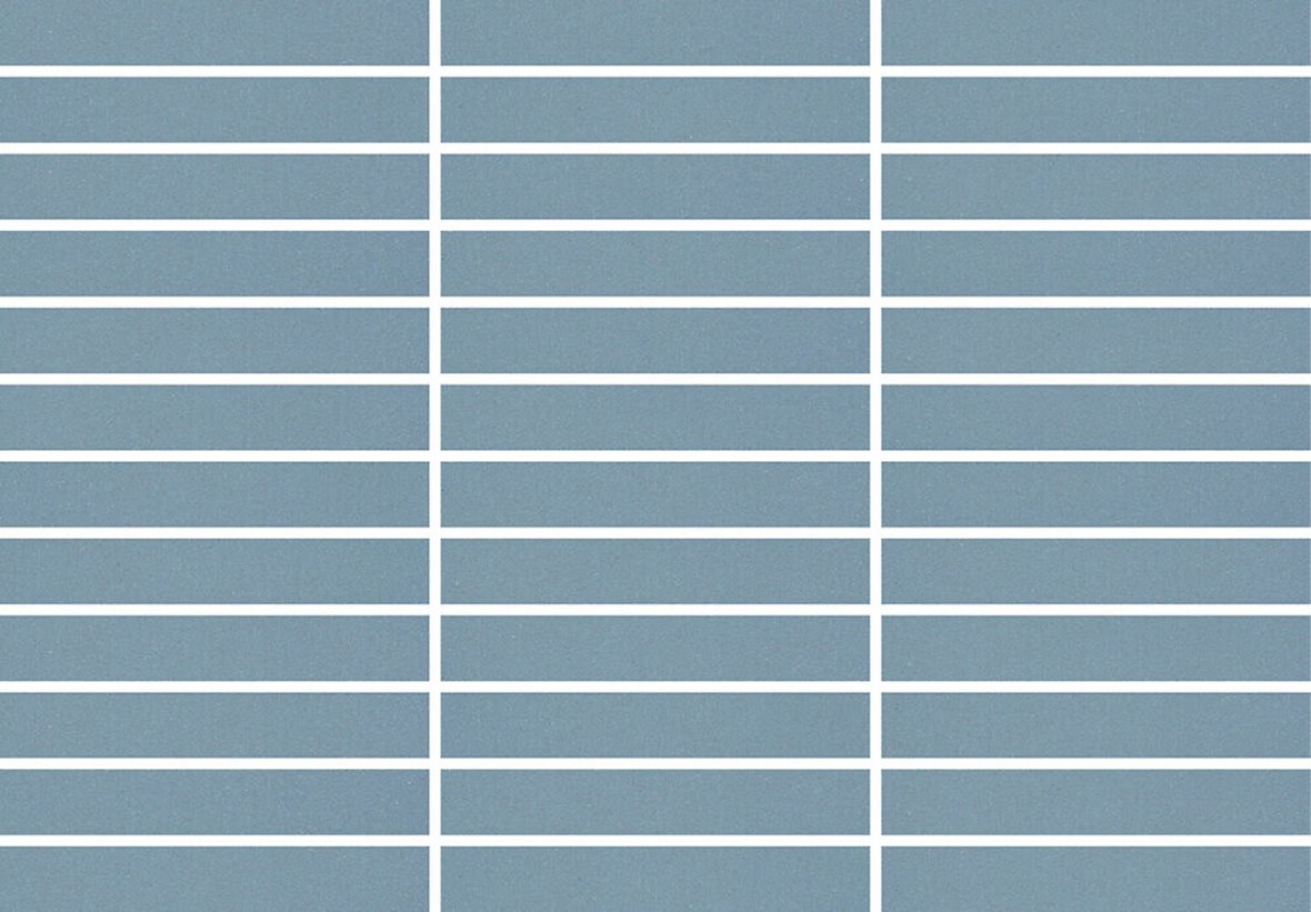 Pukkila Natura Victoria Barcelona lasittamaton porcelanato mosaiikki seinälaatta lattialaatta 2,1X13,7 Blue Cobalt tasapintainen matta sininen yksivär