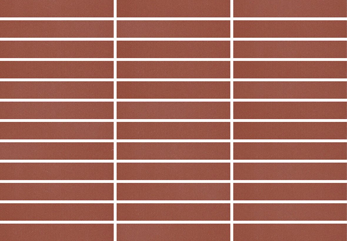 Pukkila Natura Victoria Barcelona lasittamaton porcelanato mosaiikki seinälaatta lattialaatta 2,1X13,7 Tiilenpunainen tasapintainen matta ruskea yksiv